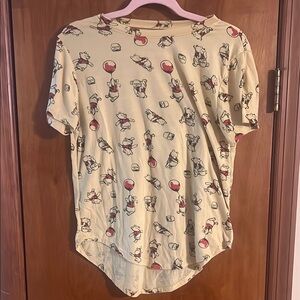 Yellow Disney Graphic T-Shirt with Winnie the Pooh